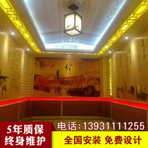 Nano sweat steaming room installation and construction of semi-salt room full salt room tourmaline sweat steaming room decoration materials manufacturers custom