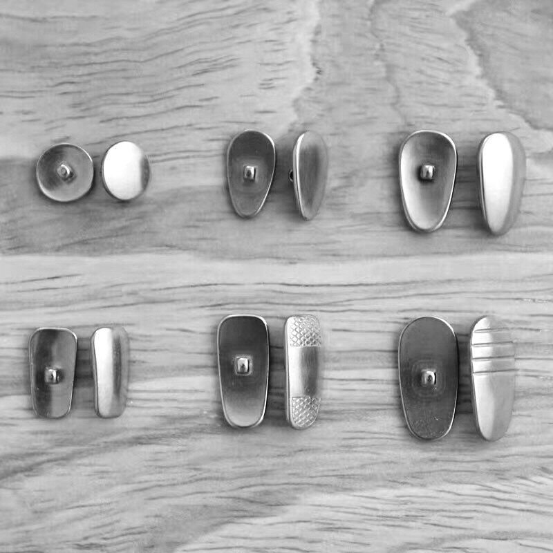 Pure titanium Hypoallergenic nose holder Glasses Nose holder Eye pad Metal leaf Melon seed water drop round square Remarks Model