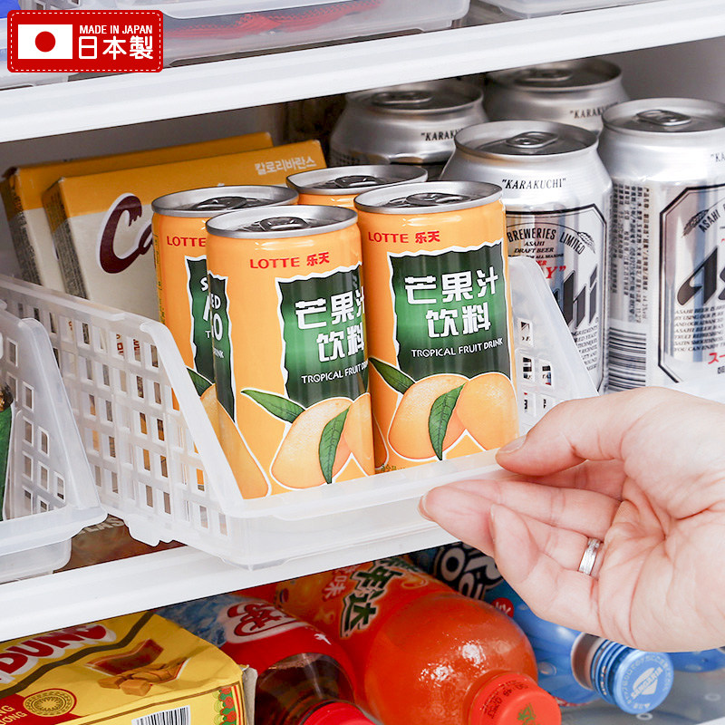 Japan imported storage basket refrigerator storage box overall cabinet finishing storage basket household debris basket plastic storage
