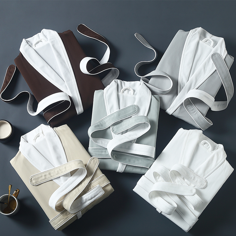 5-star hotels bathrobe men and women bathrobe than pure cotton speed dry water tailored logo four seasons