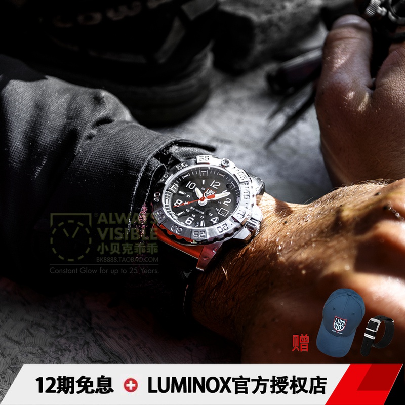 Remerino time LUMINOX 3252 men's diving military meter outdoor waterproof luminous men's watches quartz watches