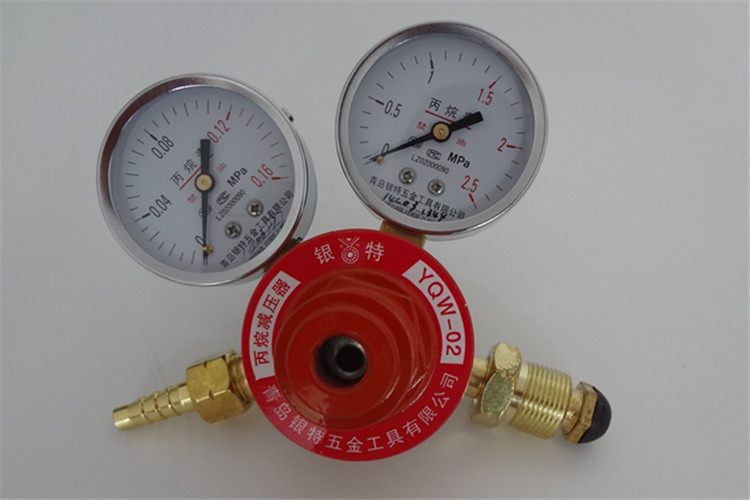 (Qingdao Yinte) silver YQW-02 propane reducer pressure reducing valve propane table full copper material