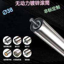 Manufacturer Direct Diameter 38 galvanized roller no power roller conveyor belt pipeline conveyor roller
