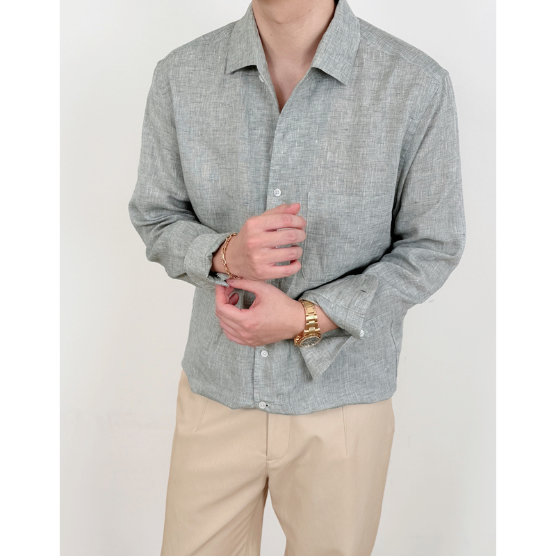 Rizzup Italian Albini Linen Shirt Lp Style Andre Shirt Rizzup Italian Albini Linen Shirt Lp Style Andre Shirt