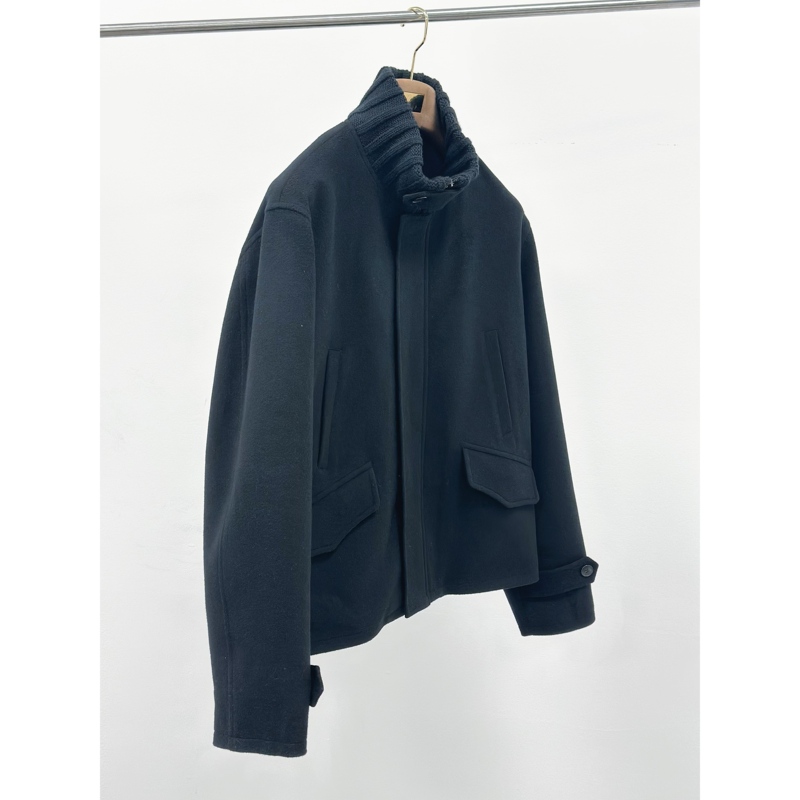 Rizzup Dvn Style 180-Count Wool Riri Zipper Jacket Archive Single Item Short Coat