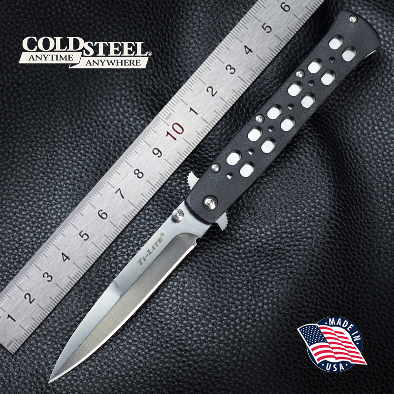 American Cold Steel Cold steel26sp Sword Fish Tactics Fast Open Defense Carry-on Outdoor Classic Folding Knife