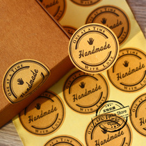 Kraft paper Handmade Kraft paper sealing stickers Handmade soap stickers gift sealing stickers 360 price
