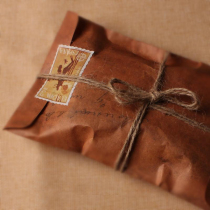 zakka Kraft paper envelope vintage giggered envelope postcard storage bag paper bag