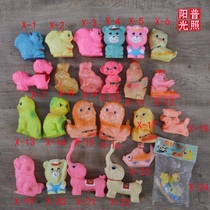 70 80 90s Popular old object Nostalgic three kinds of squirrel bear kitten elephant squeeze sound rubber toy