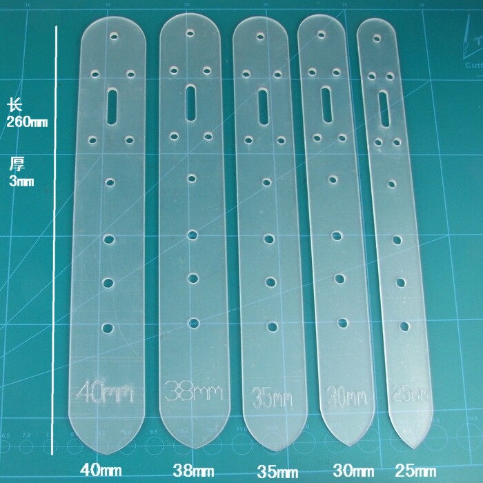 diy hand - leather belt punching template 