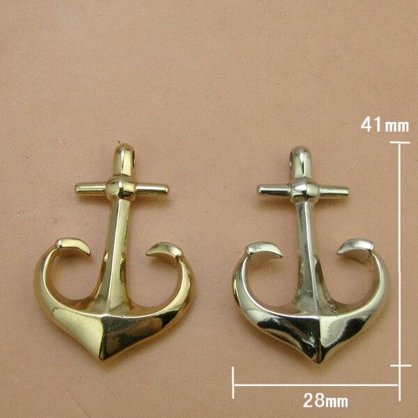 Brass-bronze hand-made leather cart keychain hanging pack