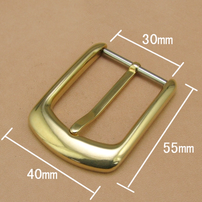 30mm Japanese Brass Belt Buckle Head Bag Buckle Handmade Vegetable Tanned Leather Belt Belt Buckle Belt Buckle(T199)