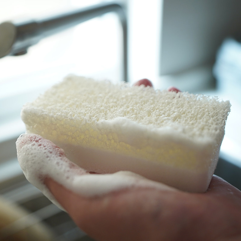 CASTLE GARDEN THREE-layer SPONGE COMPOSITE dishwashing BRUSH contains 3 pieces
