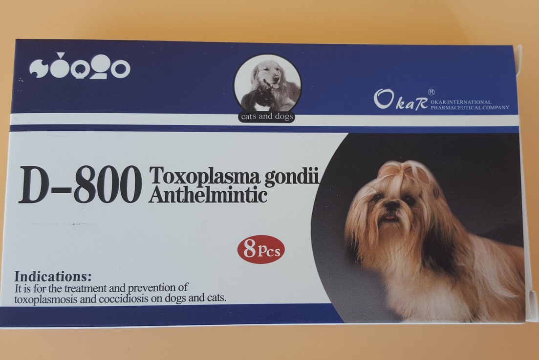 American Buddy D-800 dog dog Toxoplasma gondii cocci tẩy giun côn trùng chó và mèo nói chung cơ thể thuốc tẩy giun - Cat / Dog Medical Supplies thiết bị y tế thú y