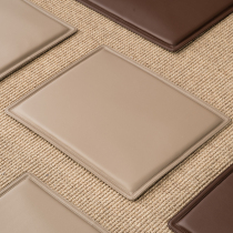 Creek Wood Workshop Leather Chair Cushion Home Chair Cushion Solid Wood Stool Cushion All Season Universal New Chinese Circle Chair Cushion