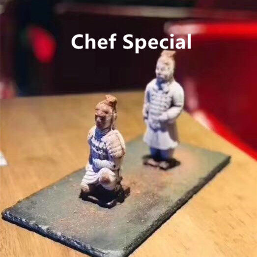 Terracotta Warriors of Terracotta Chocolate Silicone Molds Creativity Vegetable Hotels Creative Cuisine Silicone salt Salt Sculptures
