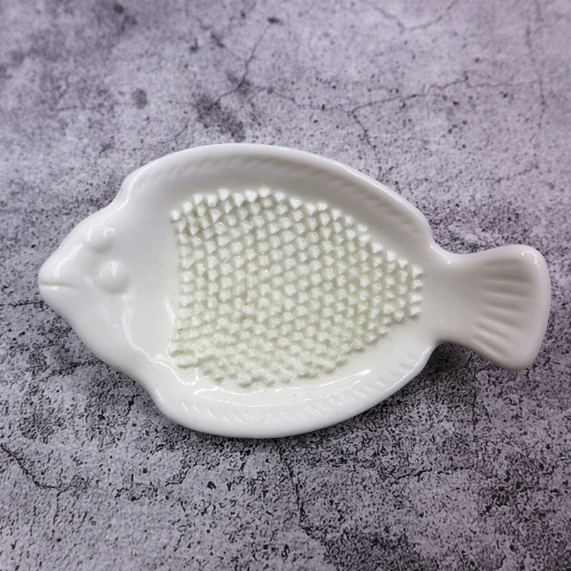 Japanese and wind - style - sunflower grinding plate Fish - shaped ceramic fresh mustard root grinder creative personality