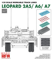 Rye RFM-5057 1 35 German Leopard 2 A5 A6 A7 tank model with movable track