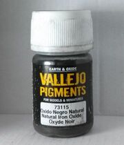 Spain vallejo (AV paint)Natural aging soil 73115 natural iron oxide black 30ML