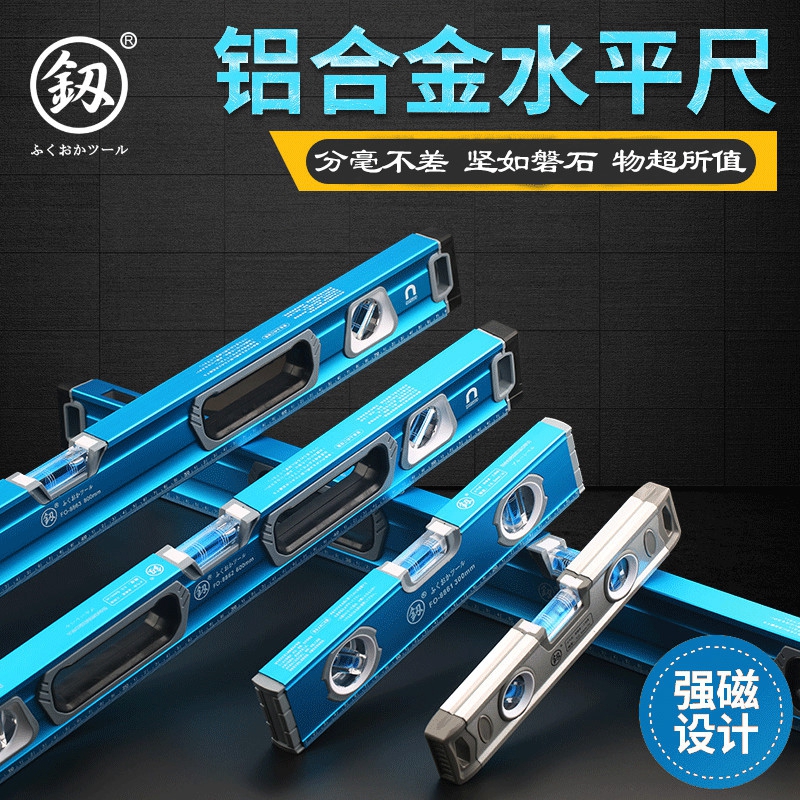 Japan Fukuoka tool mini level high precision imported German multi-function level fan small industrial grade