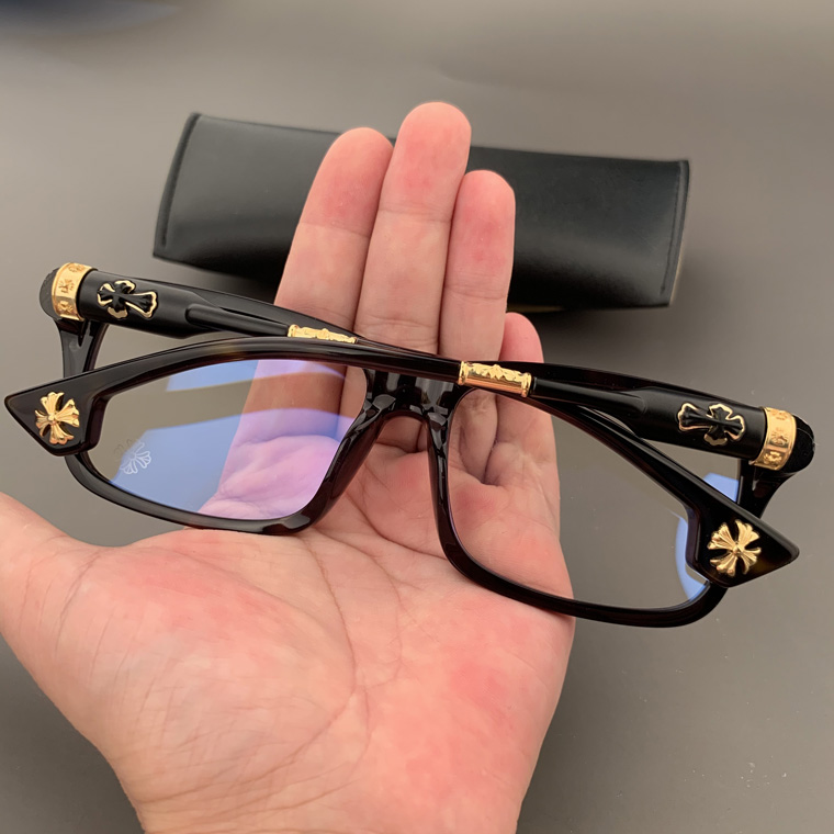 Sword crosin eye frame silver details retro heavy myopia flat light men's and women's plain face personalized glasses frame