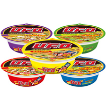 NISSIN NISSIN daily UFO fried instant noodles UFO fried noodles iron plate beef flavor bowl instant noodles midnight snack