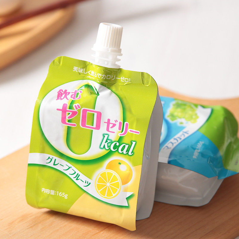 Export Japan snacks Starutaro Kotaro can suck jelly 165g 0 with zero card for children Juice White Peach Taste Jelly