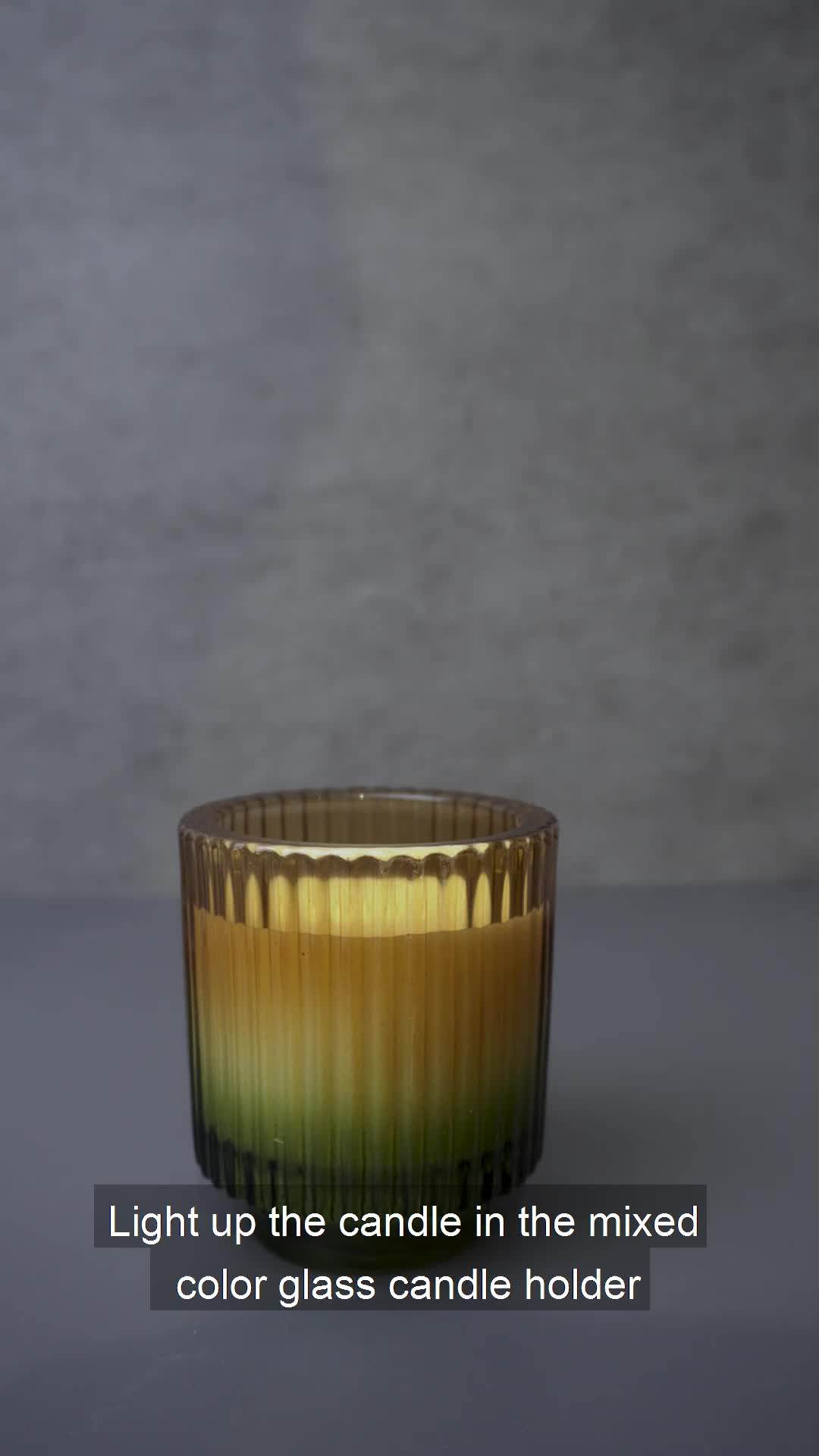 Aspire 2022 Wholesale Glass Candle Jar Matte Amber Candle Jars Frosted