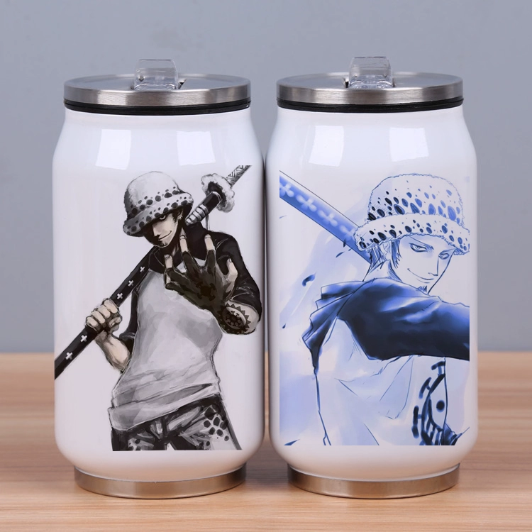 Anime One Piece Thermos Mug Aisi Lufei Sauron Xung quanh tùy chỉnh Có thể uống Cốc Cốc hai chiều - Carton / Hoạt hình liên quan