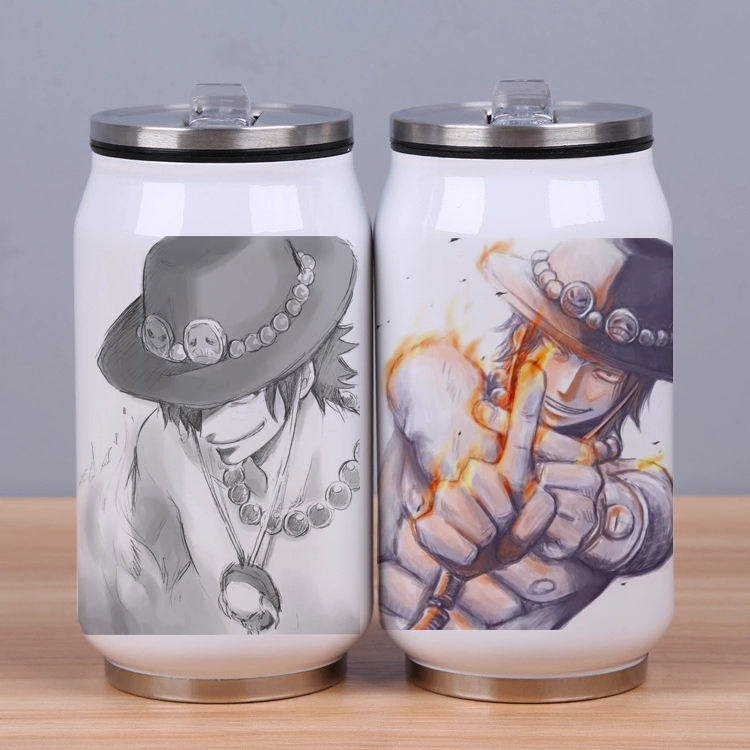 Anime One Piece Thermos Mug Aisi Lufei Sauron Xung quanh tùy chỉnh Có thể uống Cốc Cốc hai chiều - Carton / Hoạt hình liên quan