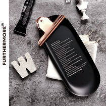 Nordic black soft matte hand feel metal tray cold wind shooting sundries storage stainless steel tray