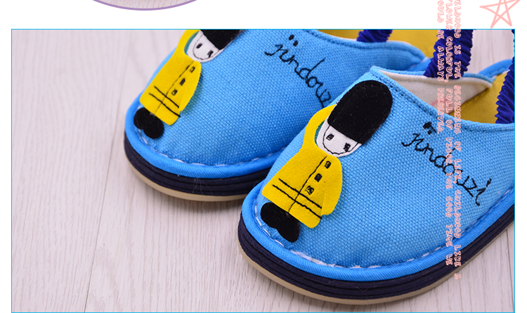 Pantoufles enfants en coton - semelle Melaleuca - Ref 1035895 Image 13