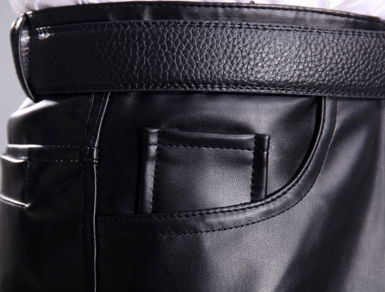 Pantalon cuir homme droit pour hiver - Ref 1488460 Image 14