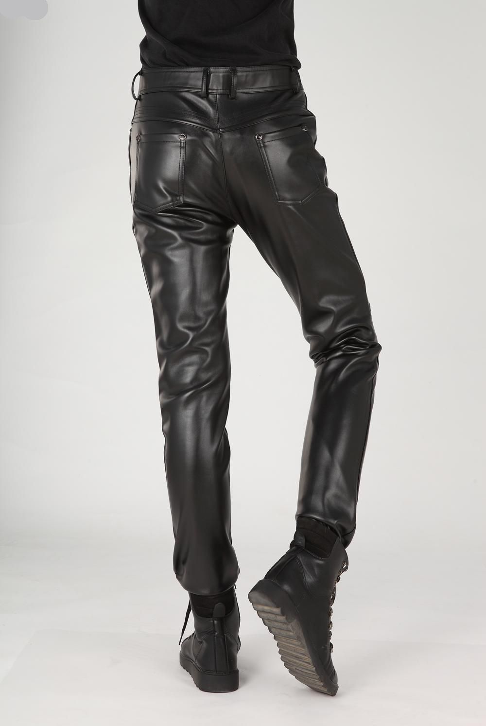 Pantalon cuir homme serré pour jeunesse pour automne - Ref 1476745 Image 30