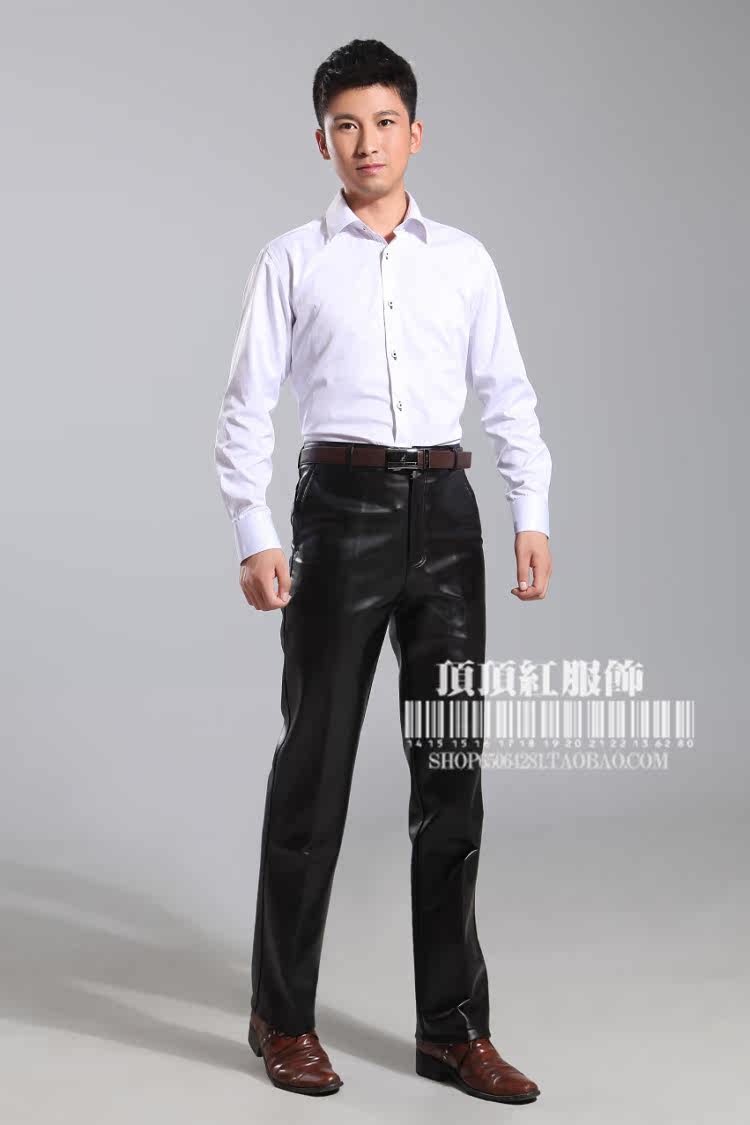 Pantalon cuir homme droit pour automne - Ref 1481466 Image 10