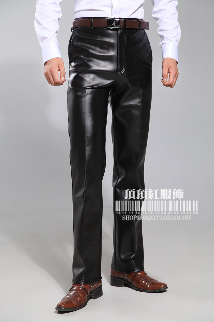 Pantalon cuir homme droit pour automne - Ref 1481466 Image 14