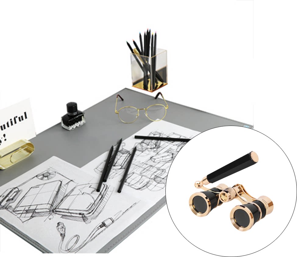 Light Extravagant Nordic Xuanguan Handle Telescope Bronze Ruler-like Interplate Book Room Tray Composition Soft-mounted Tabletop Ornament Pendulum 