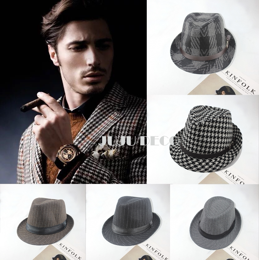 Luxurious Inn Men's Courtesy Hat Jazz Hat, Cloak-Like Cuisto Cloister-Cloister Inter-clots Accessories Pendulum accessories Decorative Accessories 