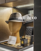 Sample-to-board Xuanguan cloakroom Soft decorations mens ceremonial hat trays perfume containing sets to display the hem