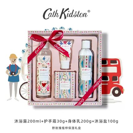 【CathKidston】野玫瑰护肤礼盒套装