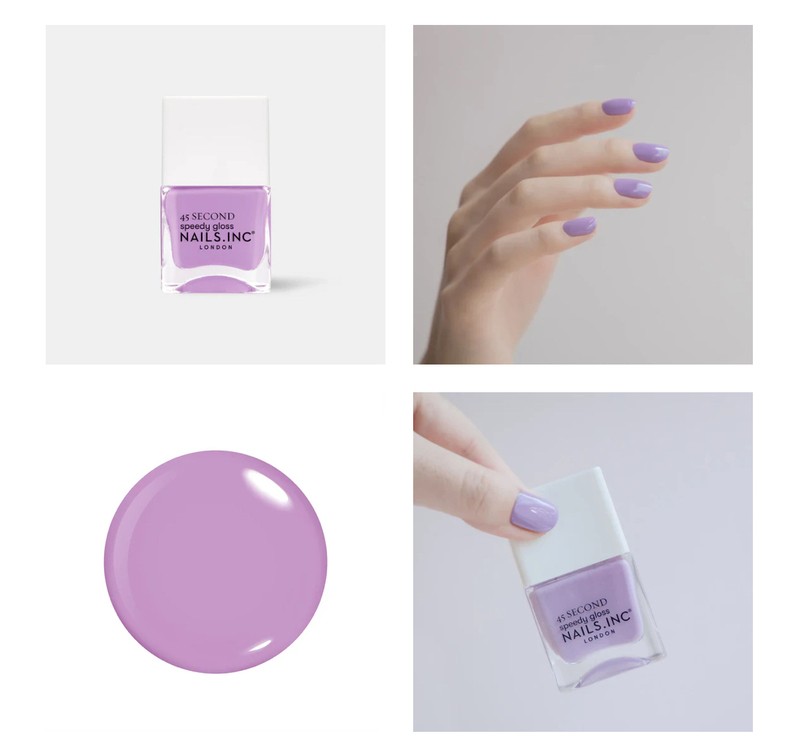 Nails Inc 45-Second Quick-Drying House Hunting in Holland Park New Version Purple Lid