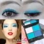 Rare Solid Color Matte Blue Eye Shadow Pearl Blue Eye Makeup Peacock Blue Blue Blue Blue Blue Blue Blue Eyeshadow Palette - Bóng mắt bảng mắt nội địa trung