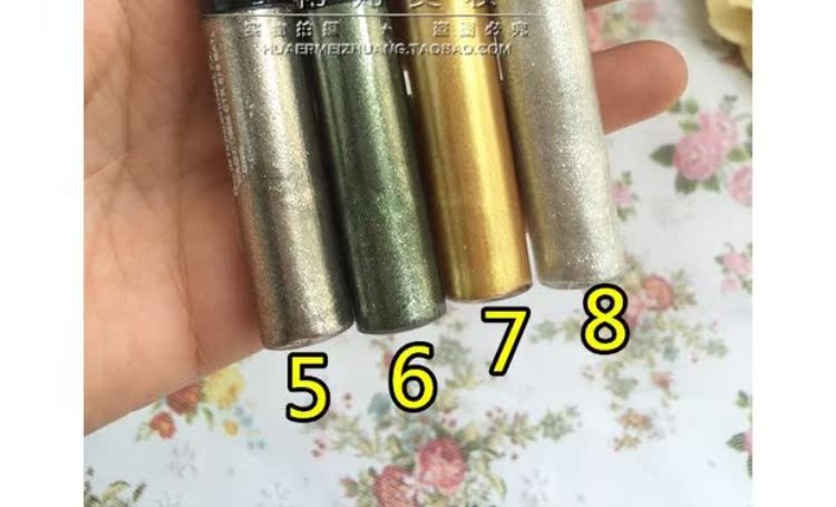 Màn biểu diễn múa cho trẻ em Màu sắc sáng bóng Bút kẻ mắt 5ml Mắt sáng Bút nằm trên tằm Bút pha lê - Bút kẻ mắt chì kẻ mắt merzy