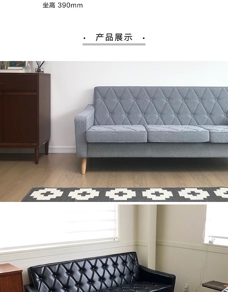 Nhật Bản nhập khẩu Karimoku60 Nhật Bản sofa ba chỗ retro phòng khách văn phòng công ty căn hộ nhỏ - Ghế sô pha sofa nhỏ