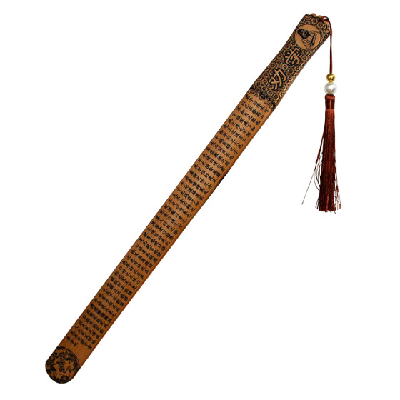 Home thickened ruler for teachers and female disciples to encourage students to learn bamboo weaving of the Three-Character Sutra and the Analects of Confucius ruler pointer