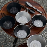 Дорожная портативная посуда из нержавеющей стали для кемпинга, снаряжение, система хранения