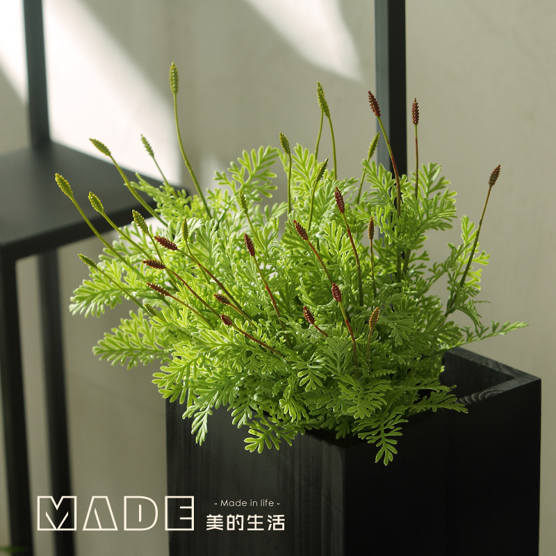 Retro simulation Fern single plant small fruit fake flower decoration simulation bouquet living room shop partition flower art