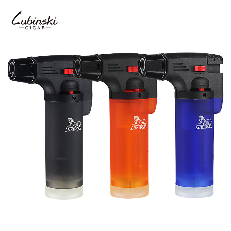 Personality Spray Gun Welding Gun Lighter Creativity Windproof Inflated Lighter High Temperature Straight Punch Point Cigar Lighter