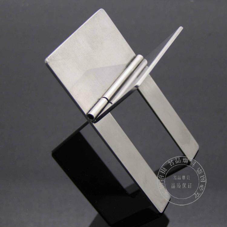 Stainless steel COHIBA cigar tobacco bracket can be folded with portable cigarette-holding eggplant