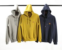 320 gr Sea islands pure color All cotton small gold tiger embroidery loose hat-shirt Lianhood sports Leisure base